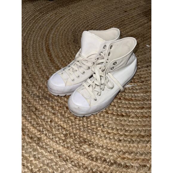 Converse converse platform high top sneakers women’s size 8.5 - Picture 3 of 7